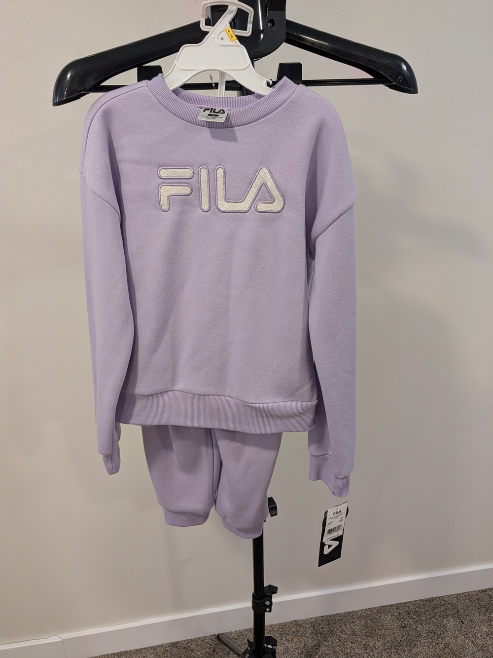 FILA Kids' Lavender Logo 2 Piece Sweats Set Size 5/6